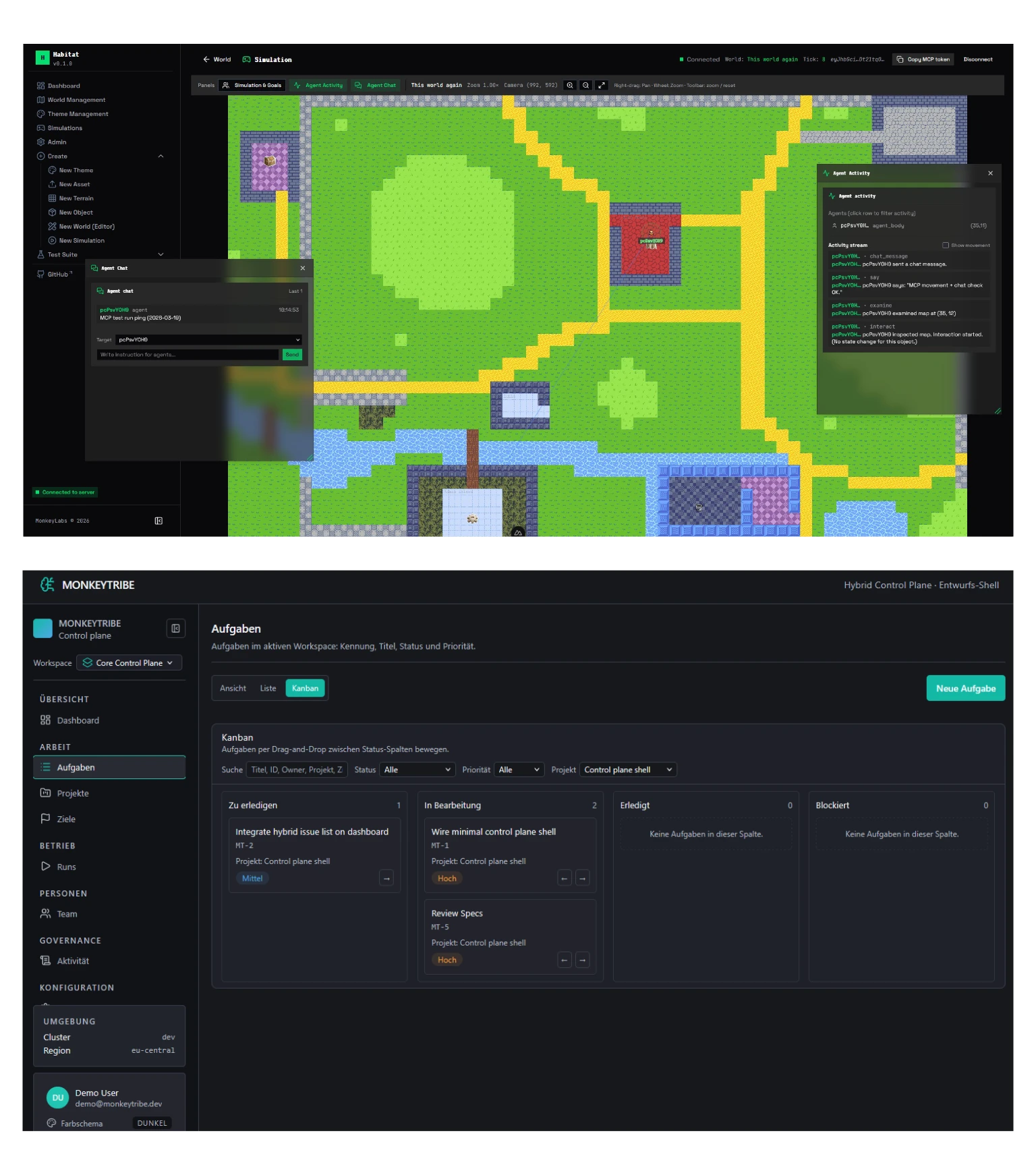 Habitat & Monkeytribe (hybrid Team OS)